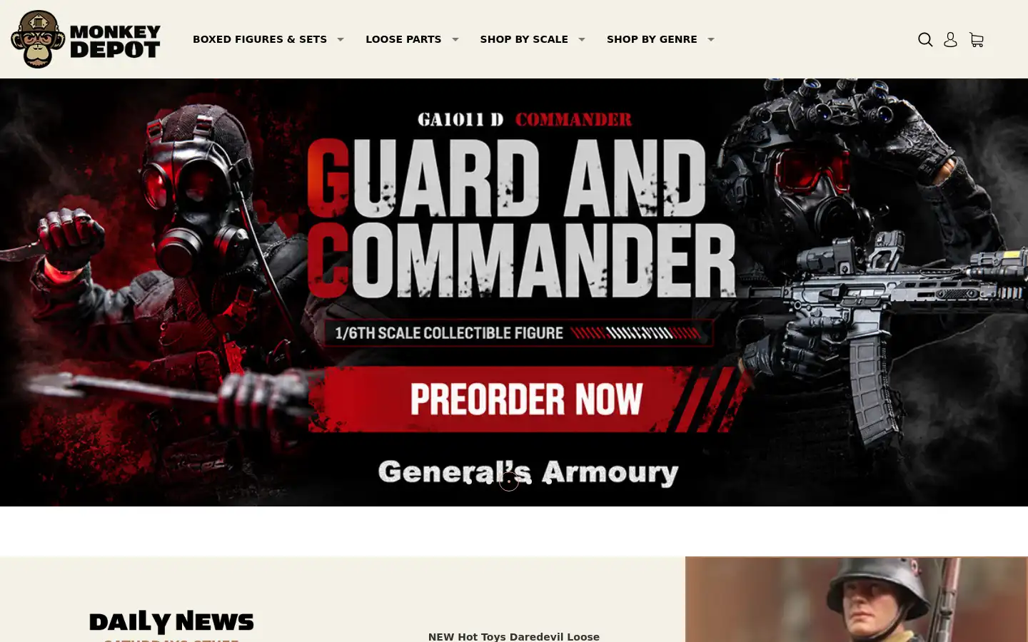 Screenshot of monkeydepot.com