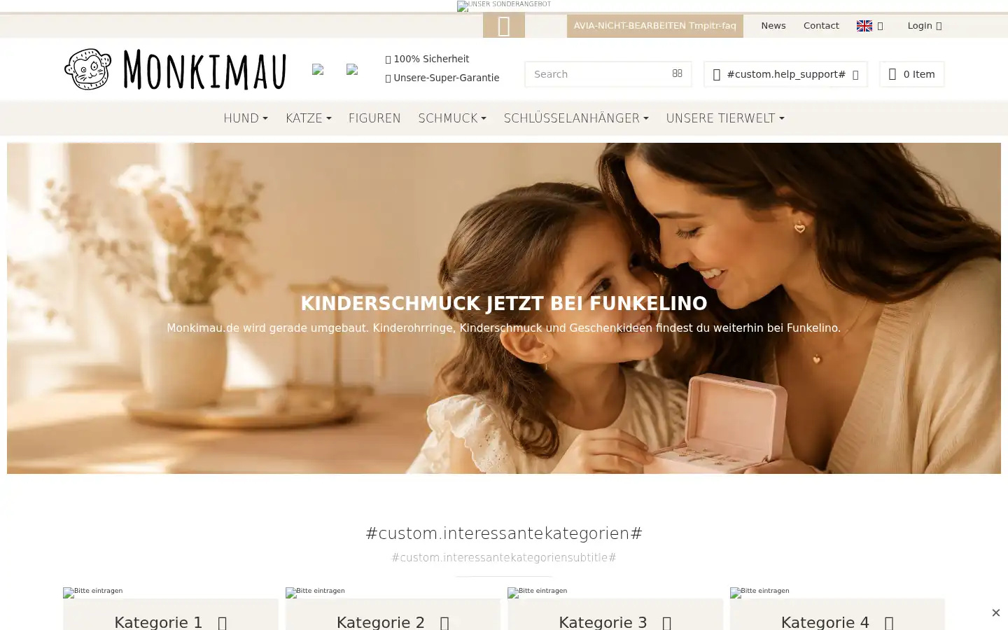 Screenshot of monkimau.de