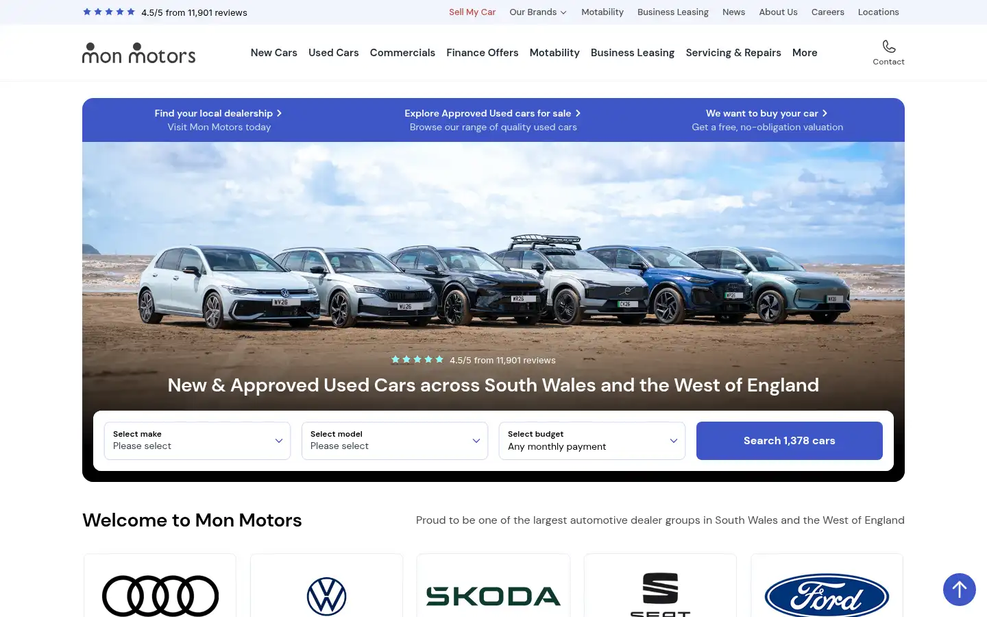 Screenshot of monmotors.com