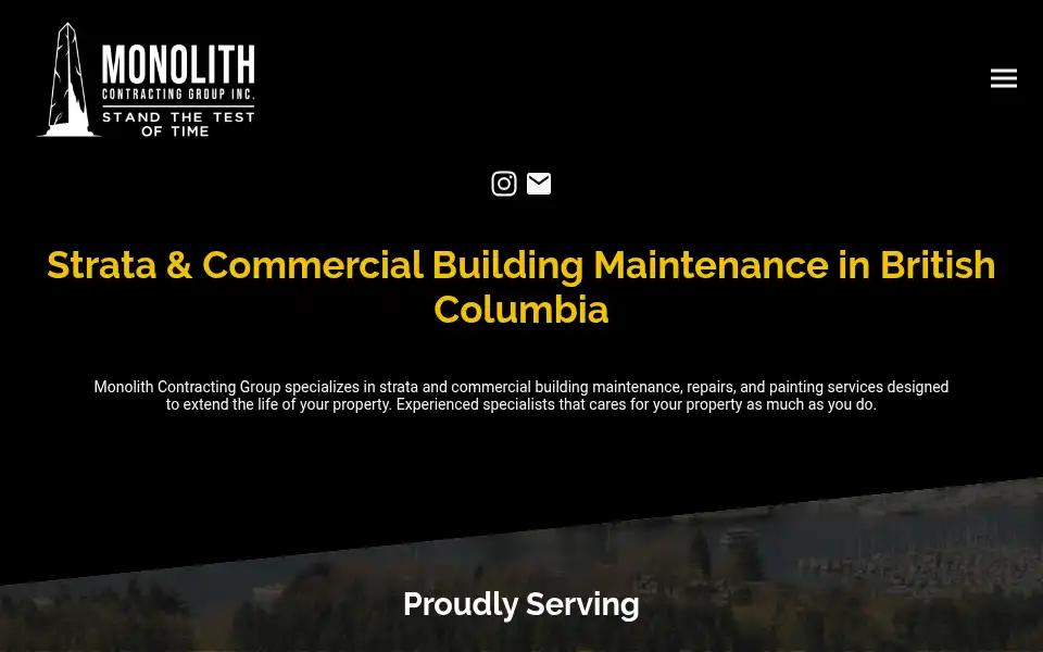 Screenshot of monolithgroup.ca