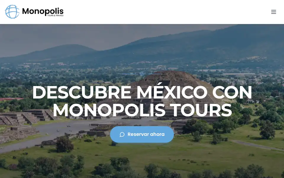 Screenshot of monopolistours.com