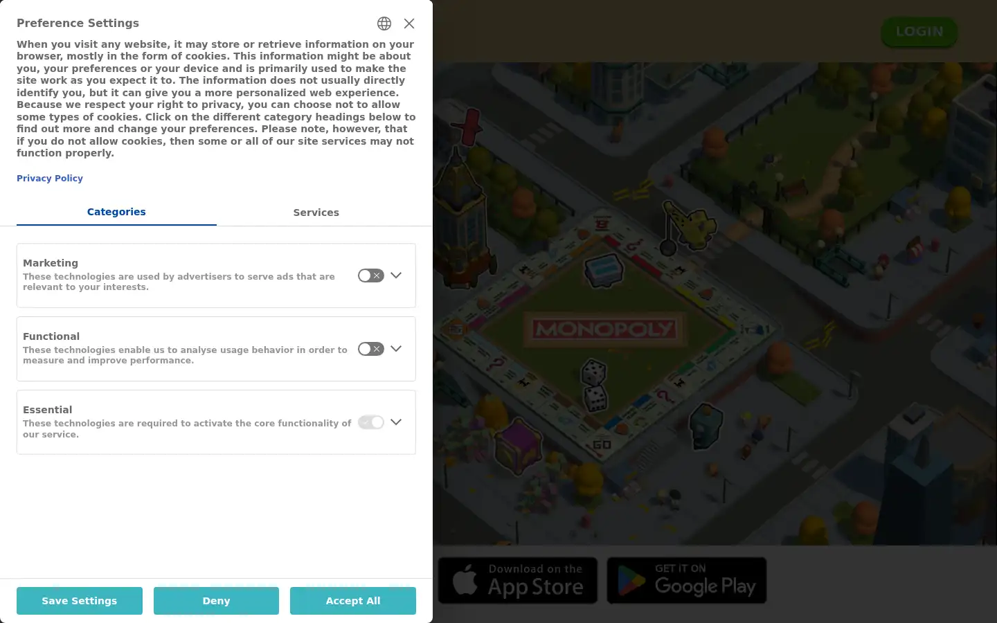 Screenshot of monopolygo.com