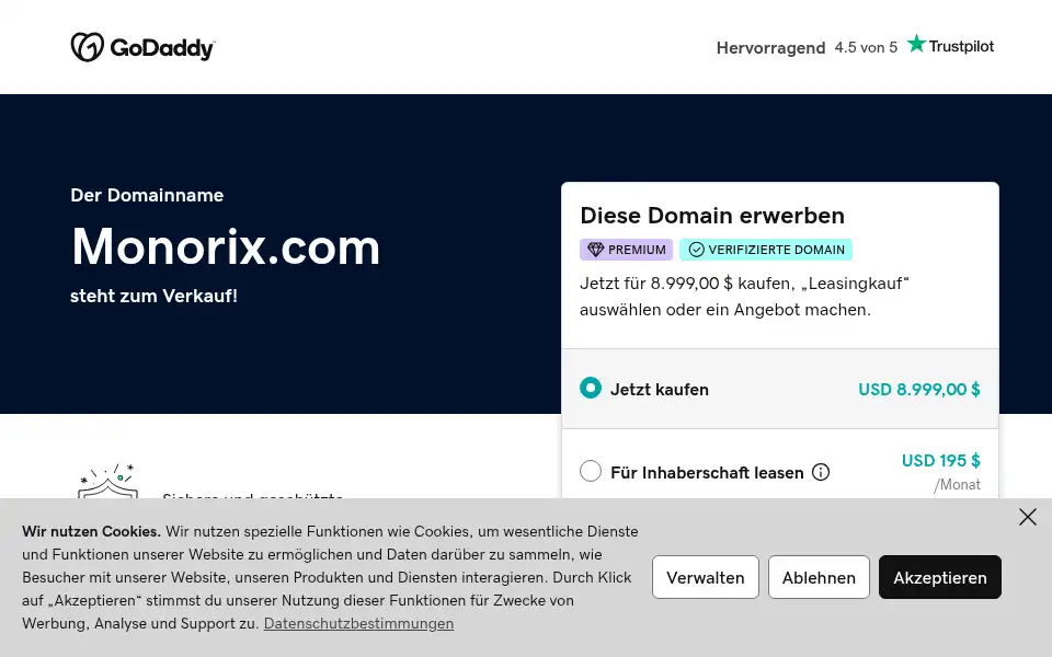 Screenshot of monorix.com