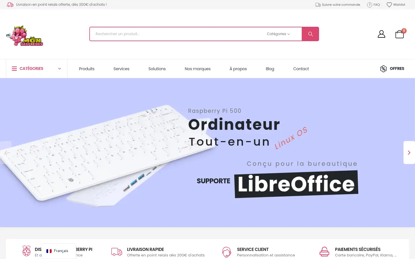 Screenshot of monraspberry.com