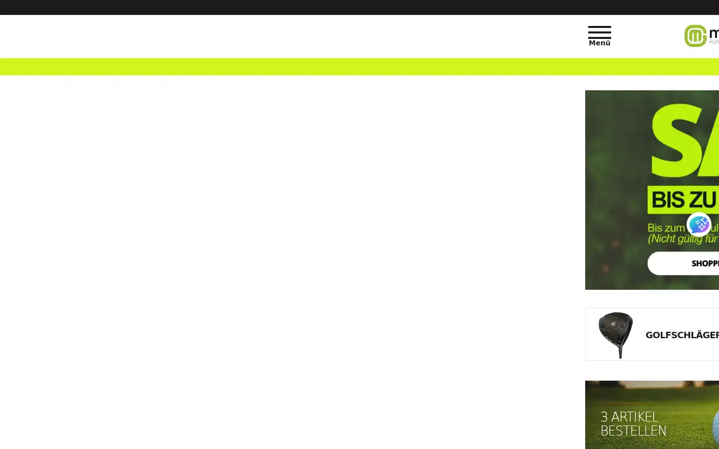 Screenshot of monsieurgolf.de