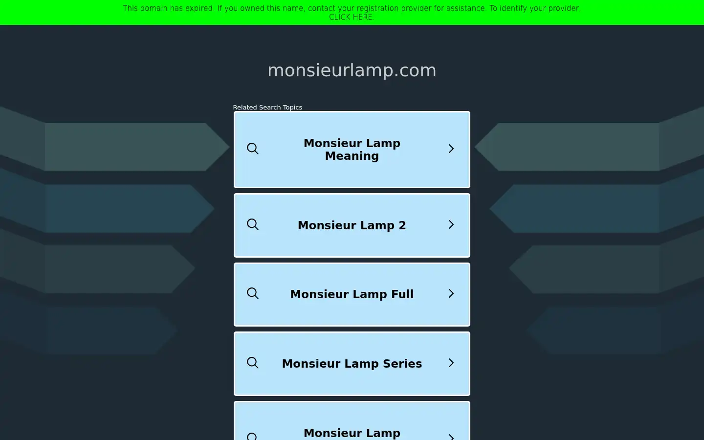 Screenshot of monsieurlamp.com