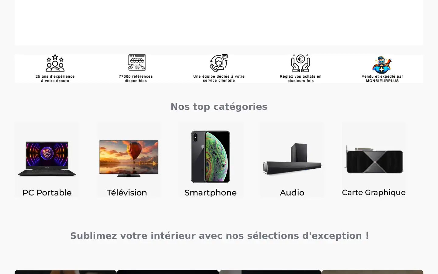 Screenshot of monsieurplus.com