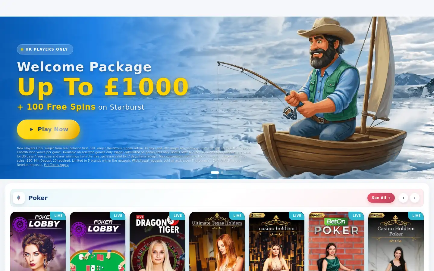 Screenshot of monstercasino.co.uk