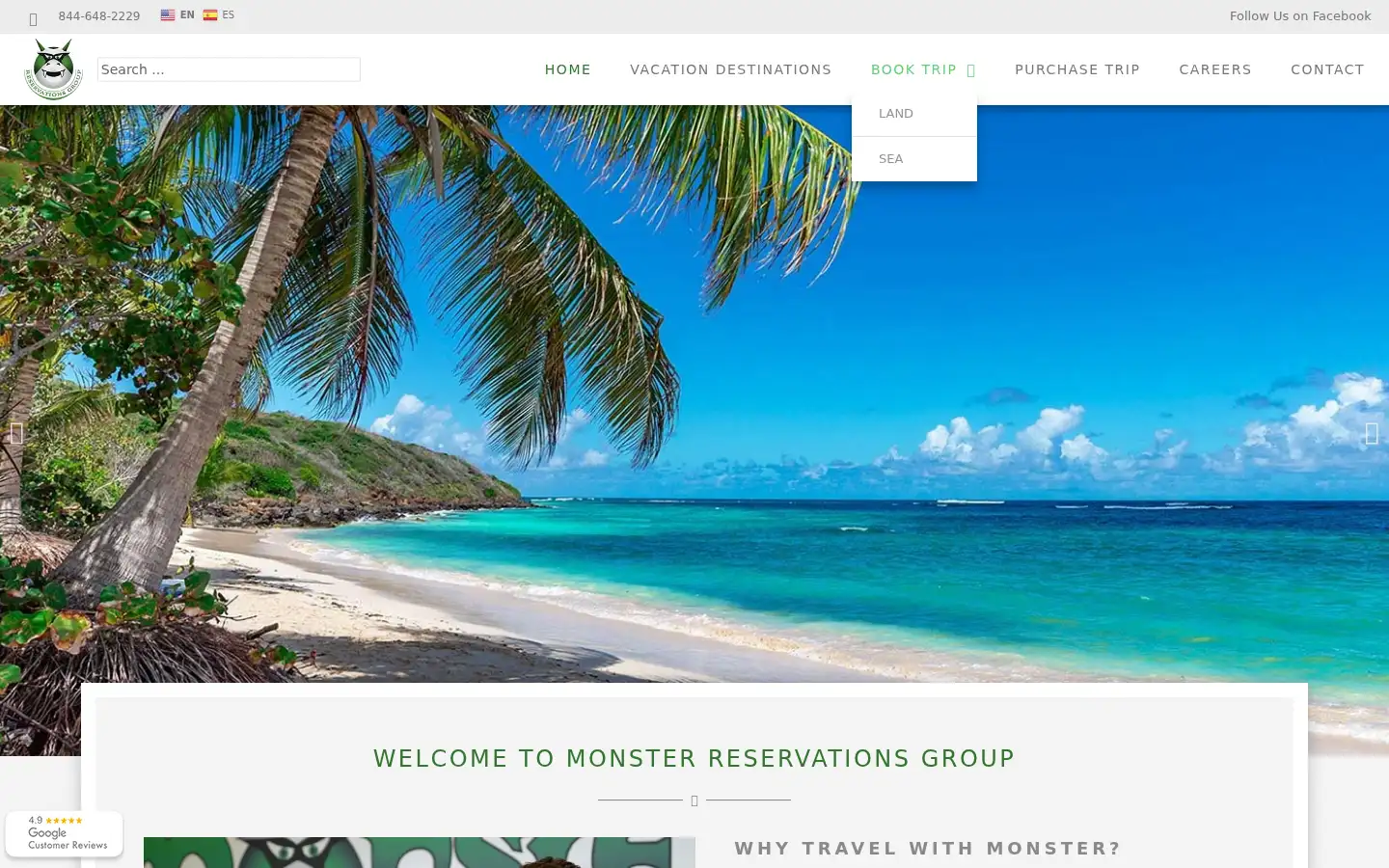 Screenshot of monsterrg.com