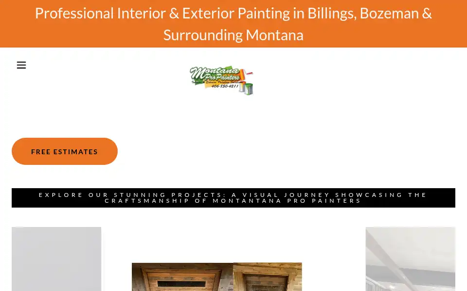 Screenshot of montanapropainters.com