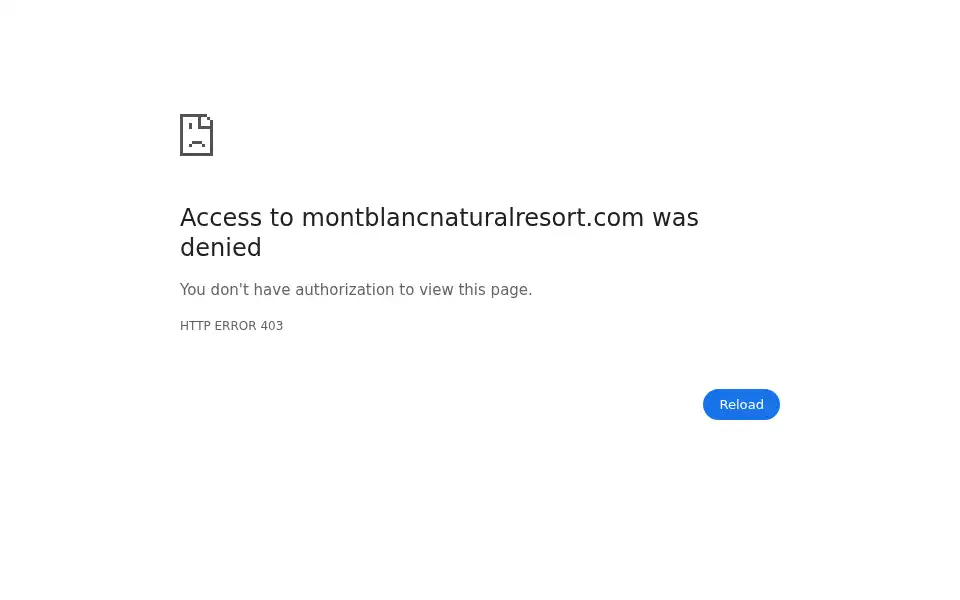 Screenshot of montblancnaturalresort.com