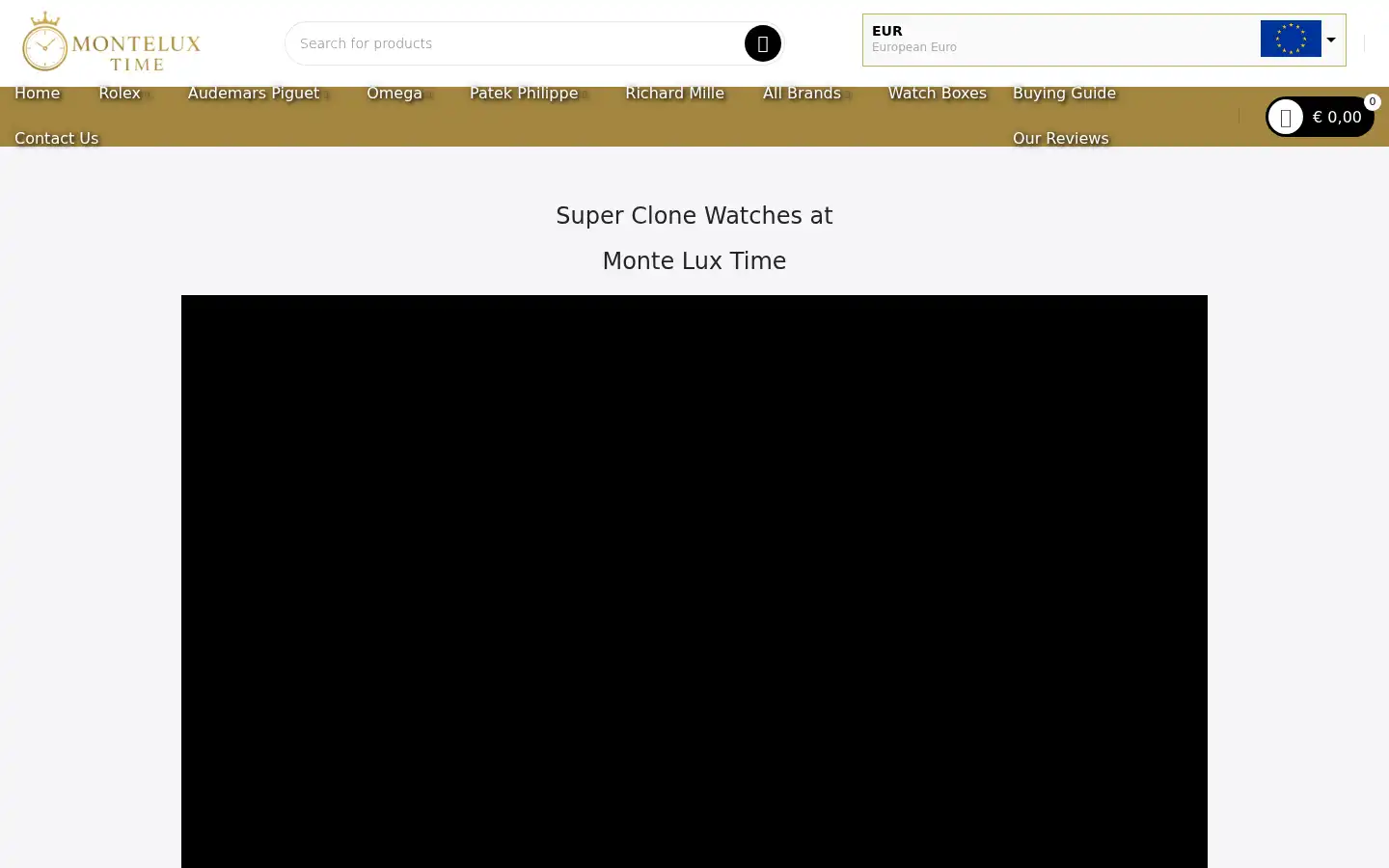 Screenshot of monteluxtime.com