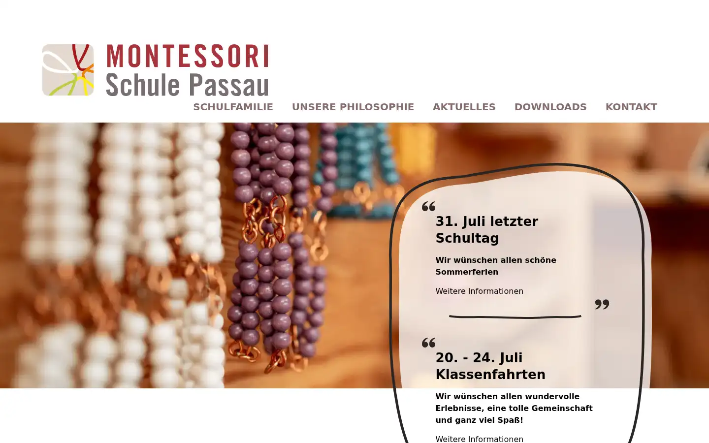 Screenshot of montessori-passau.de