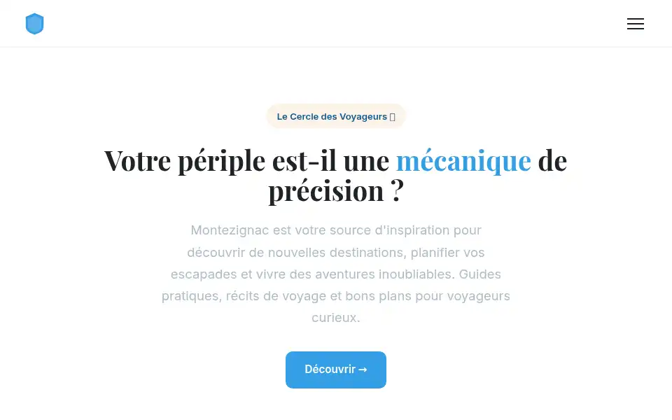 Screenshot of montezignac.fr