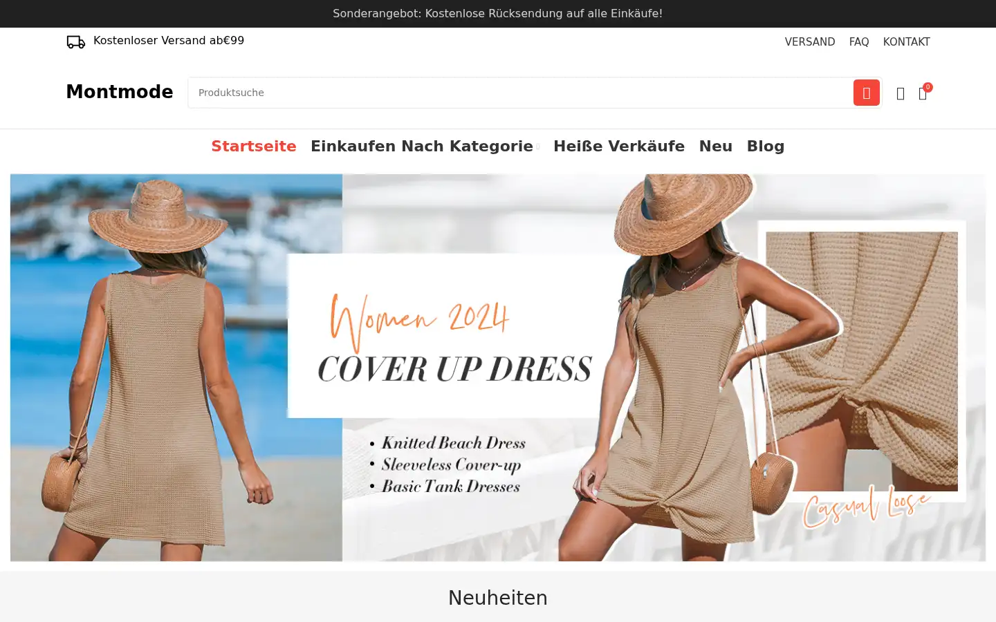 Screenshot of montmode.de
