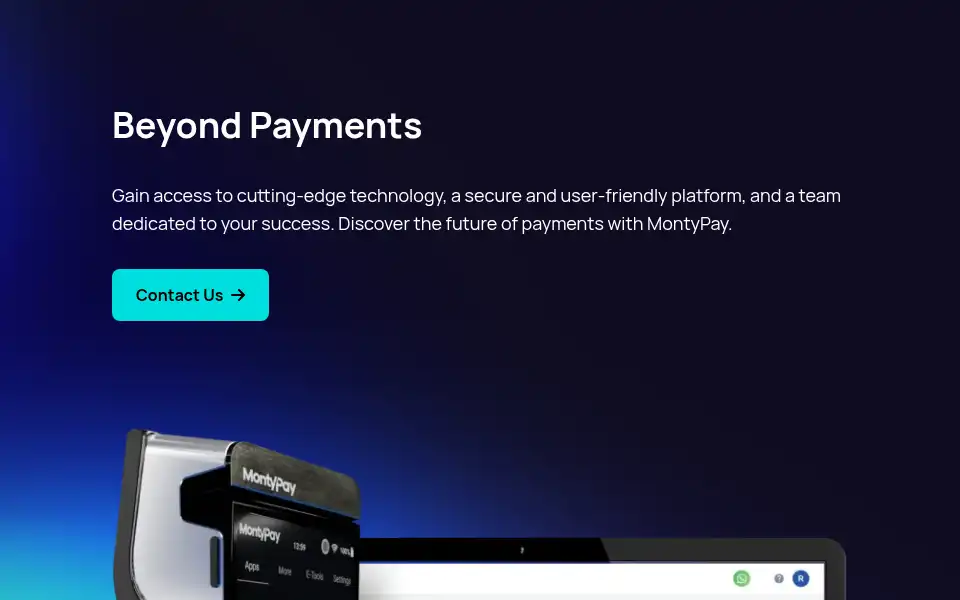 Screenshot of montypay.com