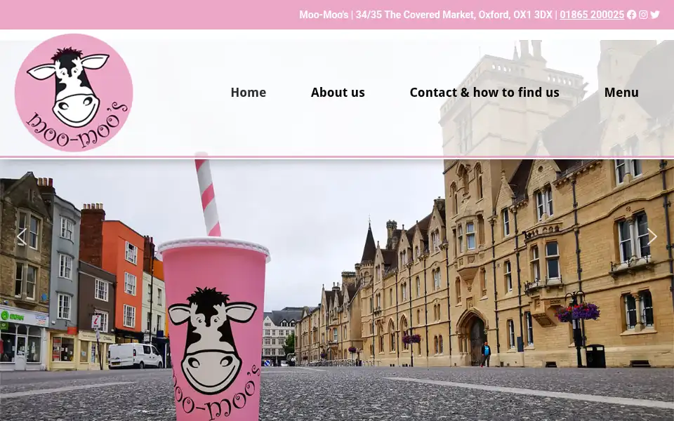 Screenshot of moo-moos.co.uk