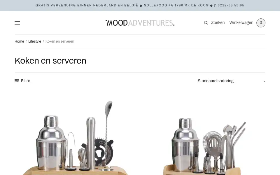 Screenshot of moodadventures.nl