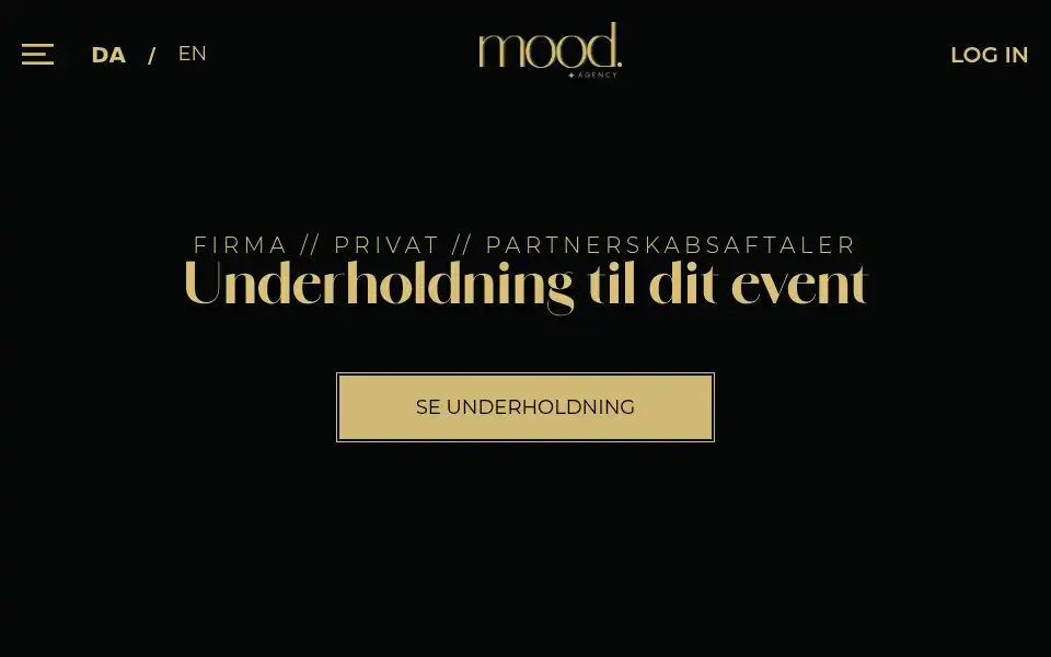 Screenshot of moodagency.dk