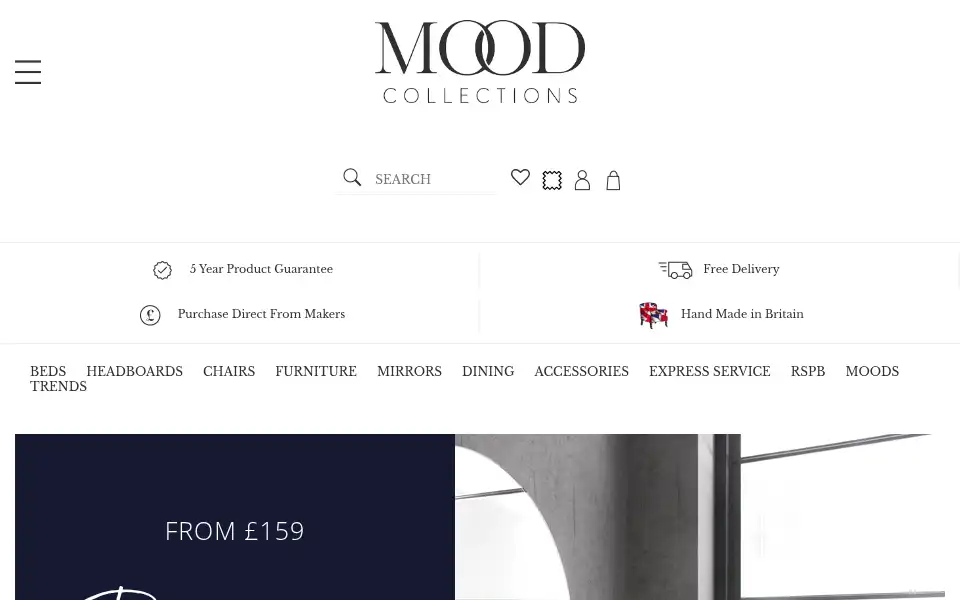 Screenshot of moodcollections.co.uk
