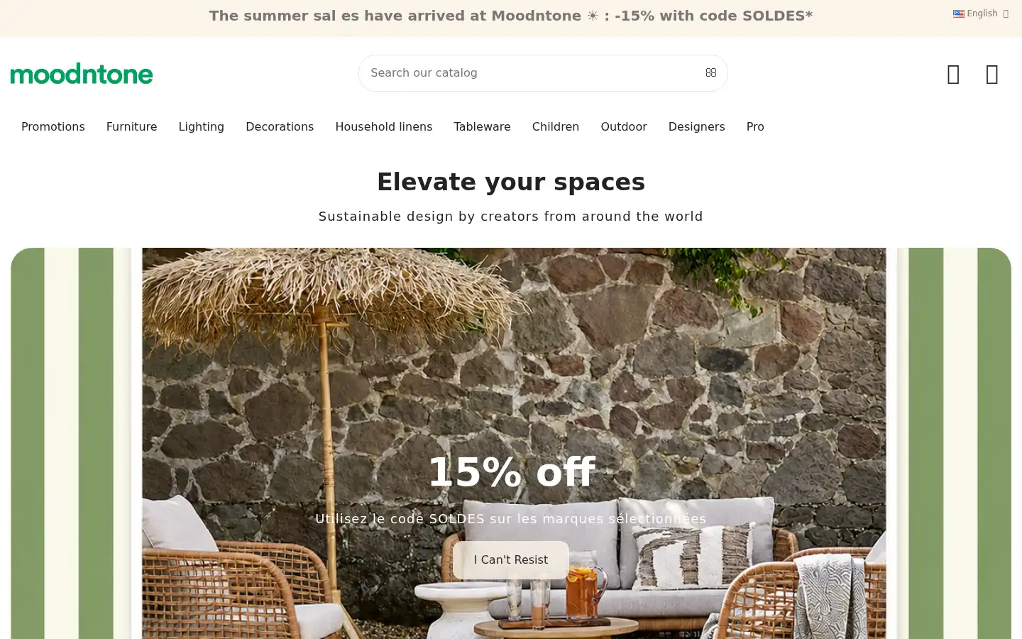 Screenshot of moodntone.com