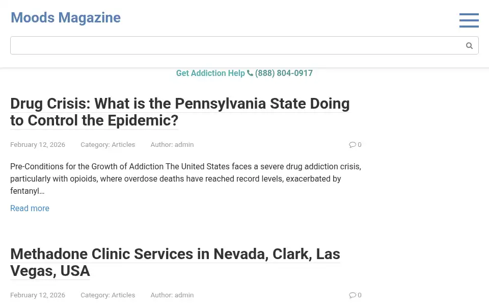 Screenshot of moodsmag.com