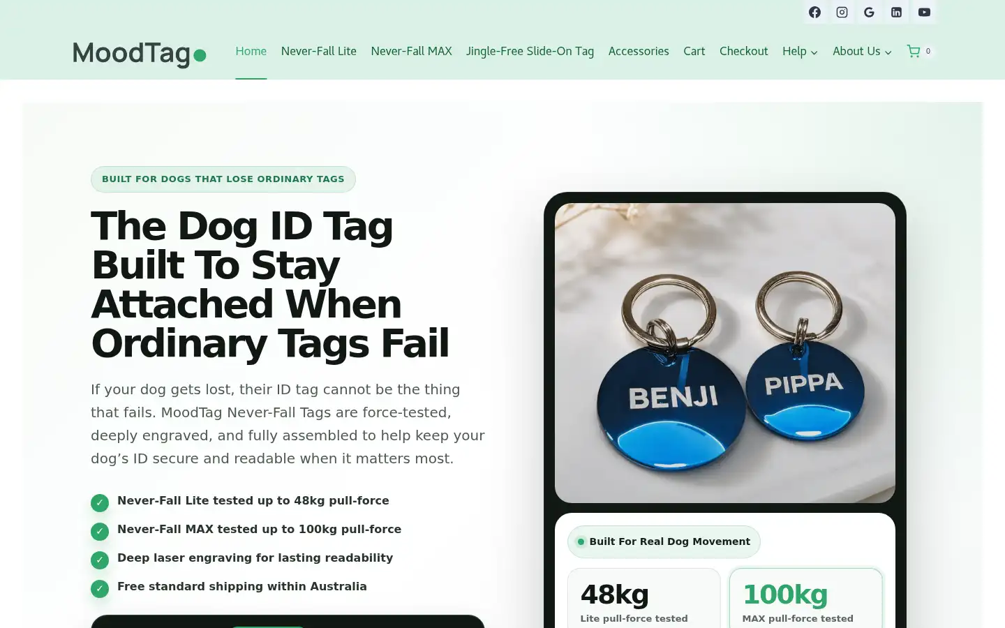 Screenshot of moodtag.com.au