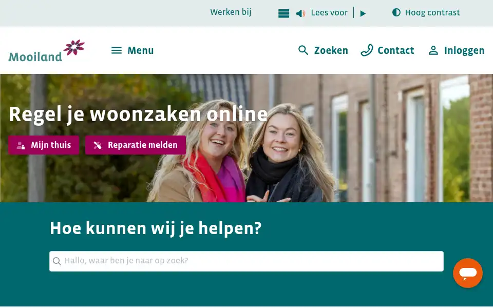 Screenshot of mooiland.nl