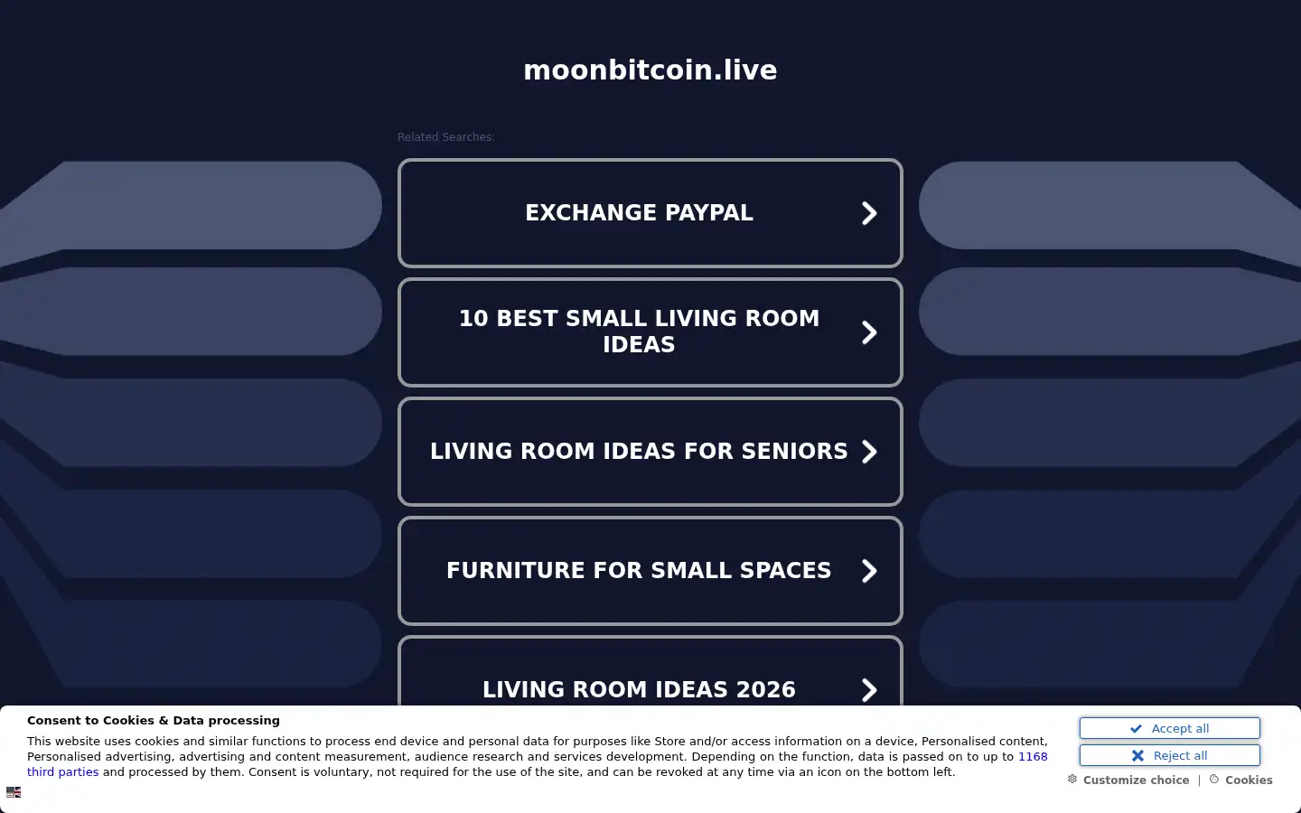Screenshot of moonbitcoin.live