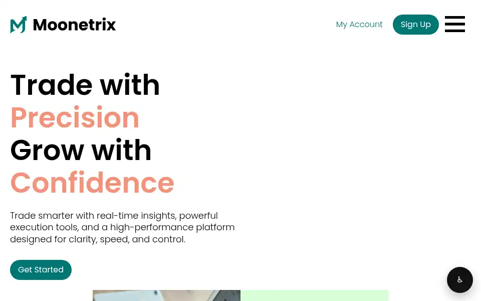 Screenshot of moonetrix.com