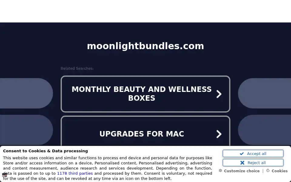 Screenshot of moonlightbundles.com