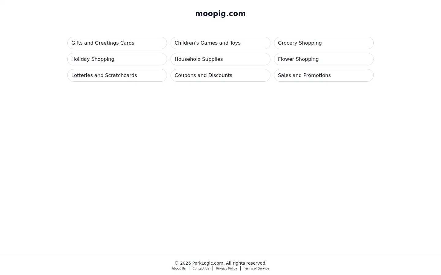 Screenshot of moopig.com