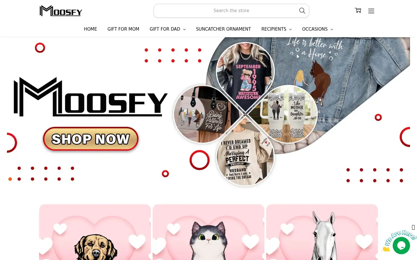 Screenshot of moosfy.com