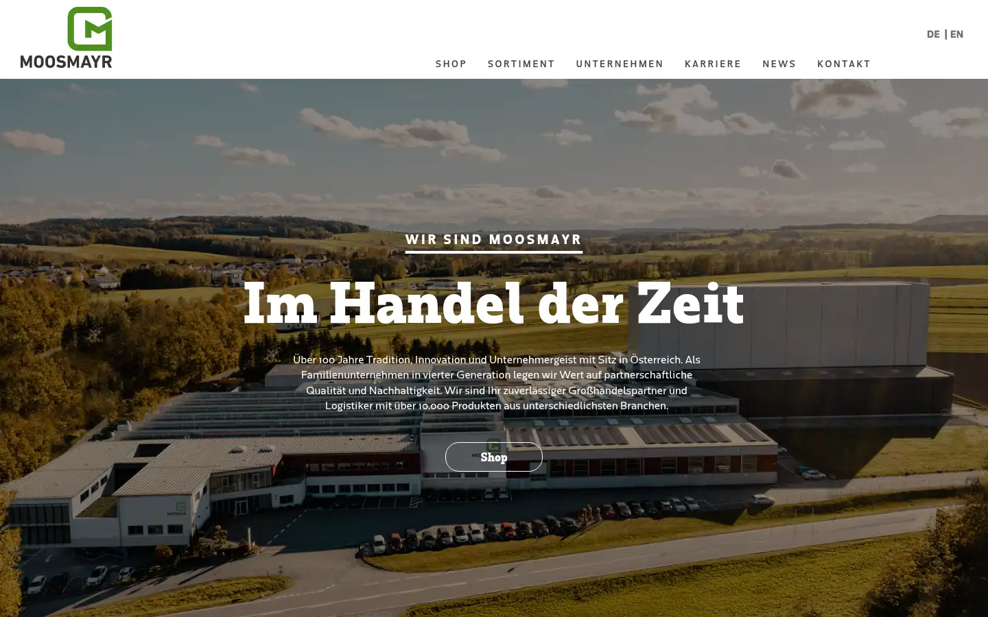 Screenshot of moosmayr.at