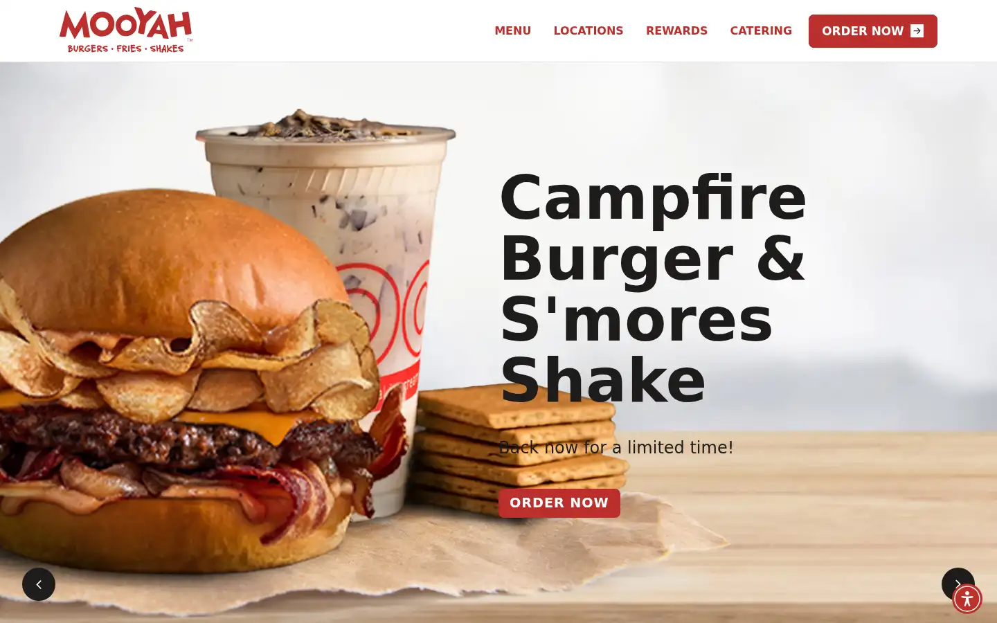 Screenshot of mooyah.com