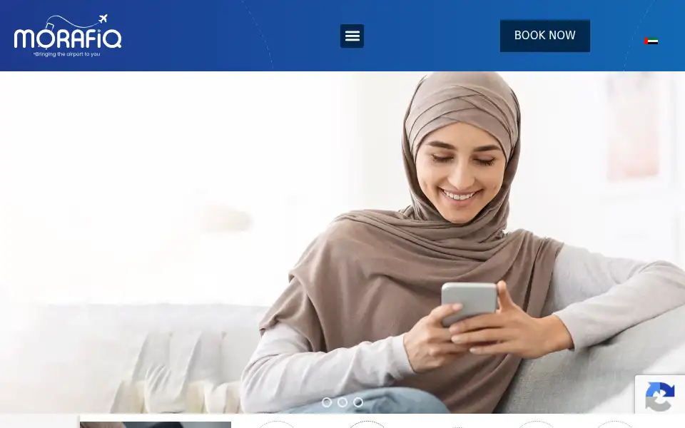 Screenshot of morafiq.ae