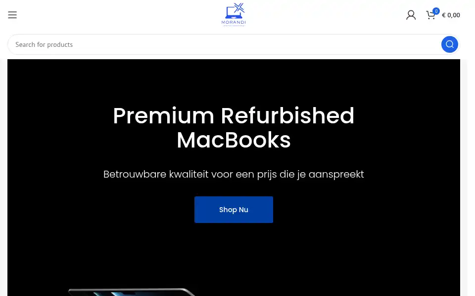 Screenshot of morandisolutions.nl