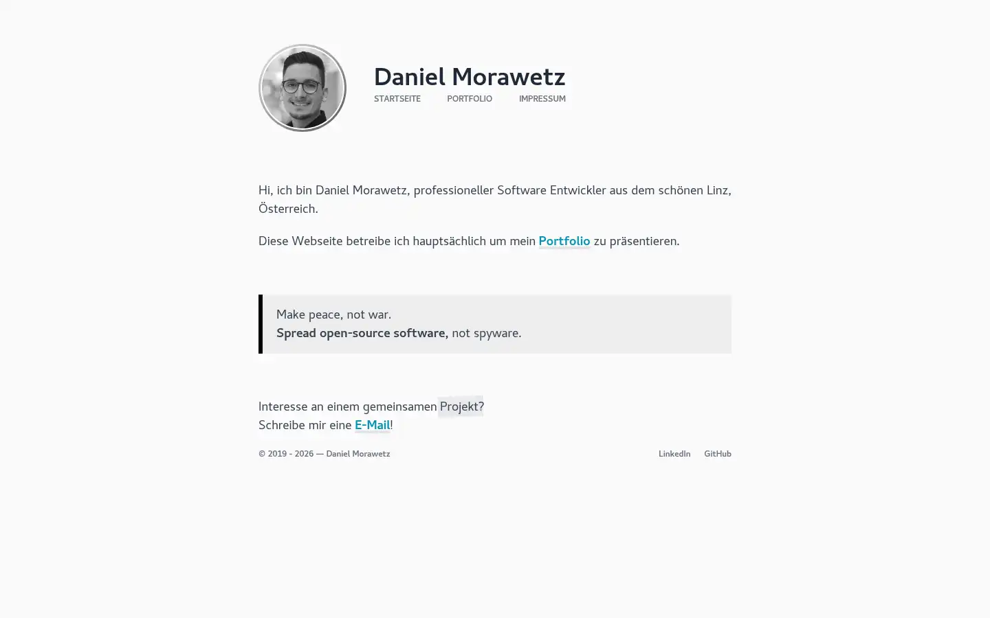 Screenshot of morawetz.dev