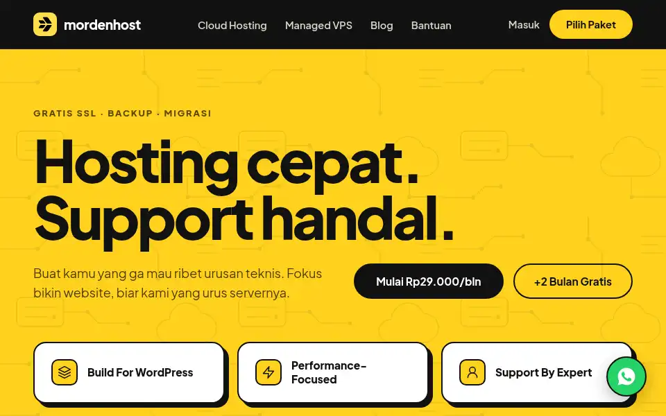 Screenshot of mordenhost.com