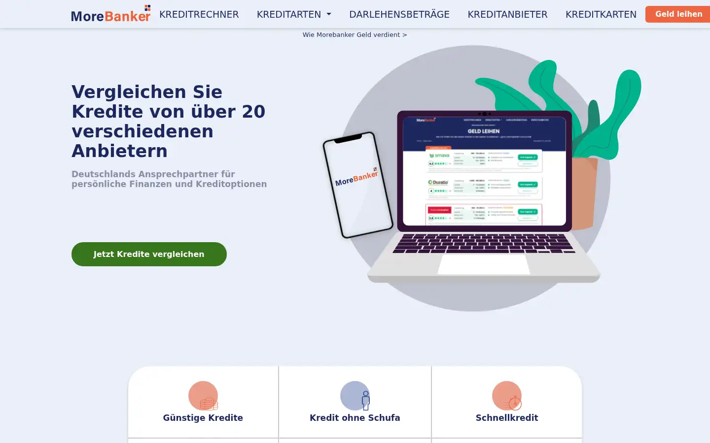 Screenshot of morebanker.de