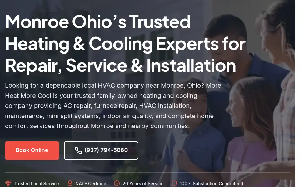 Screenshot of moreheatmorecool.com