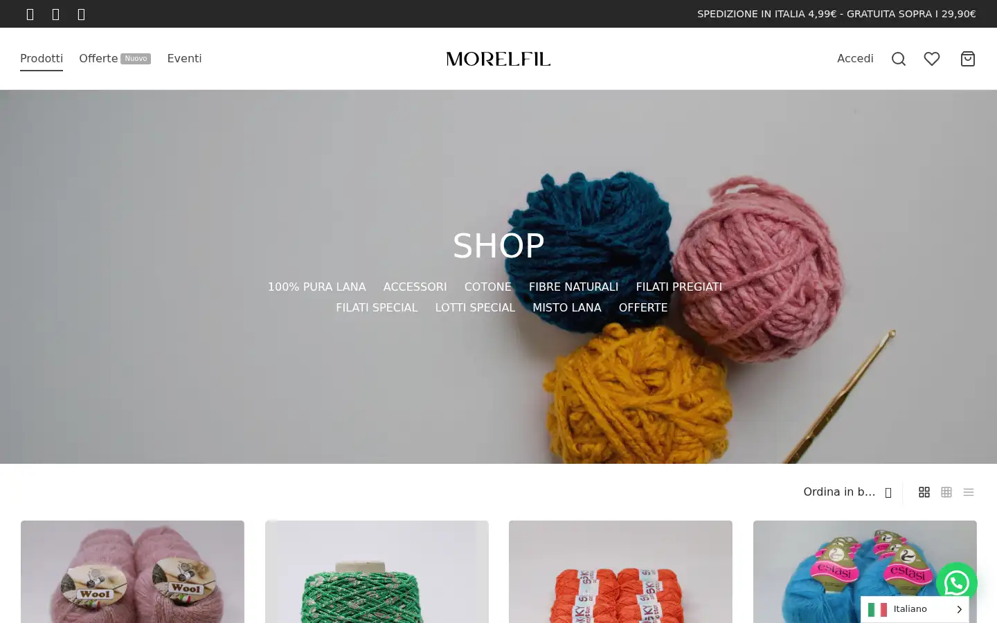 Screenshot of morelfilshop.com