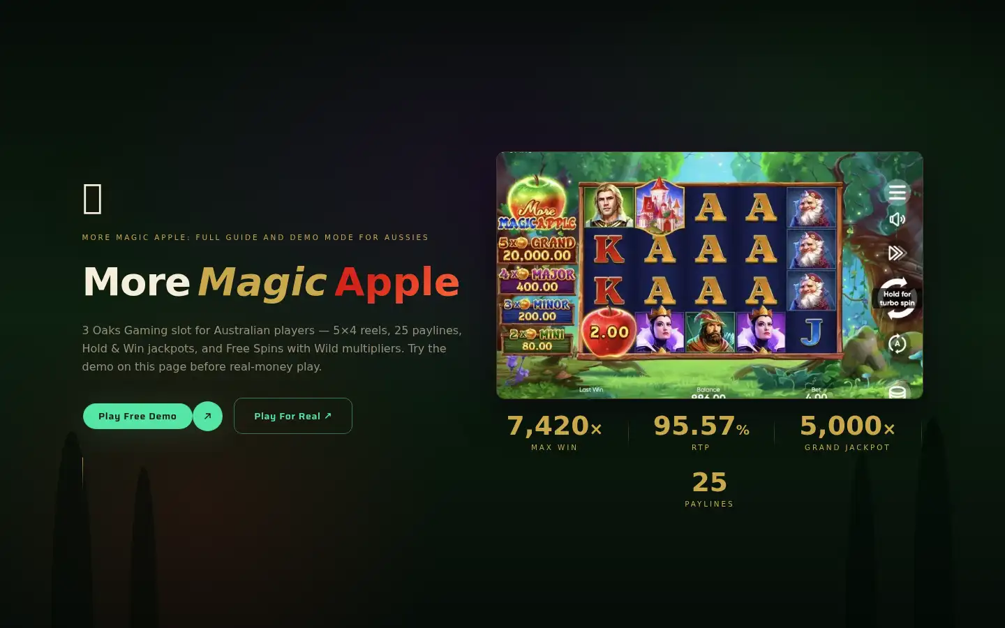 Screenshot of moremagicapples.com