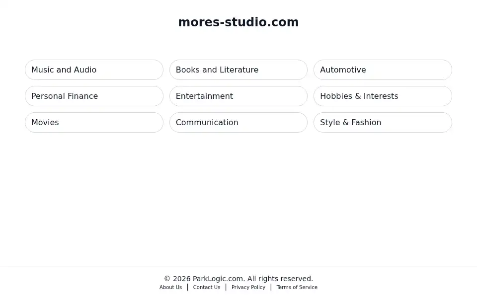 Screenshot of mores-studio.com