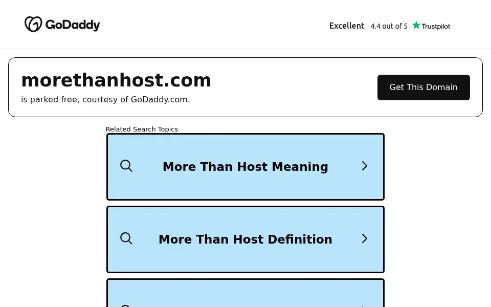 Screenshot of morethanhost.com