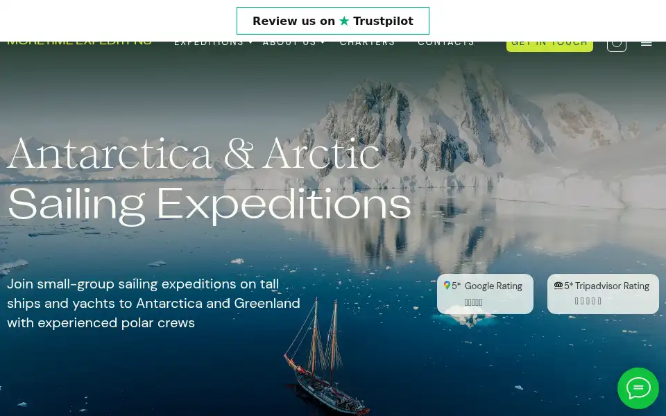 Screenshot of moretime-expeditions.com
