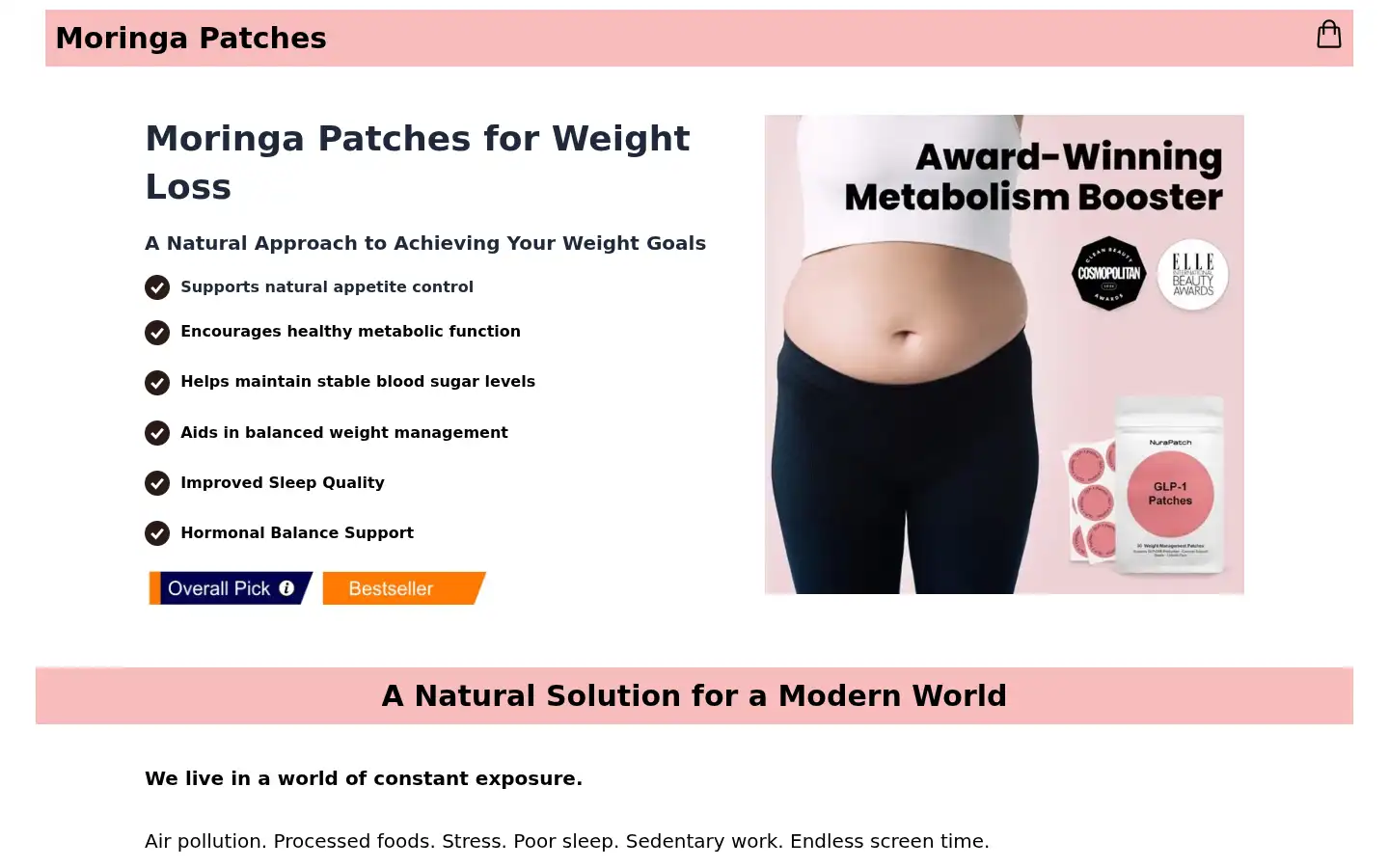 Screenshot of moringapatches.com