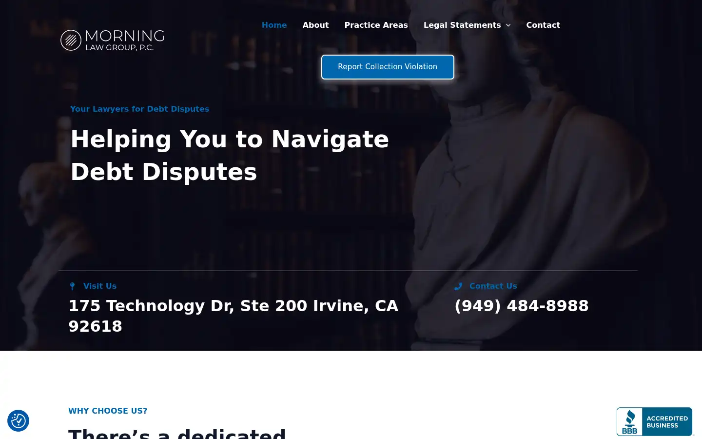 Screenshot of morninglawgroup.com