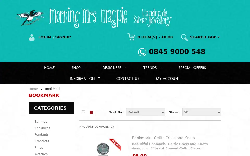 Screenshot of morningmrsmagpie.com