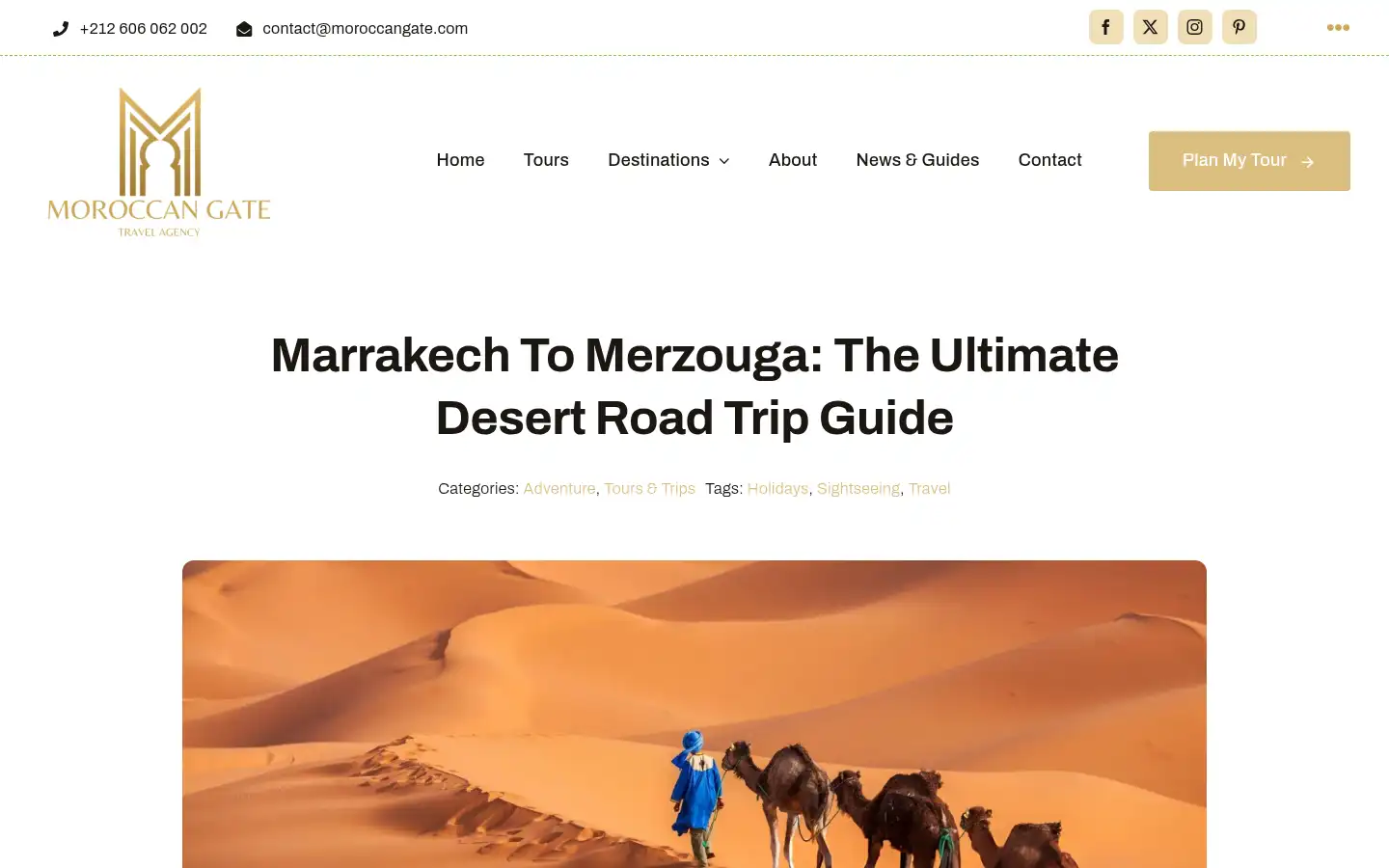 Screenshot of moroccangate.com